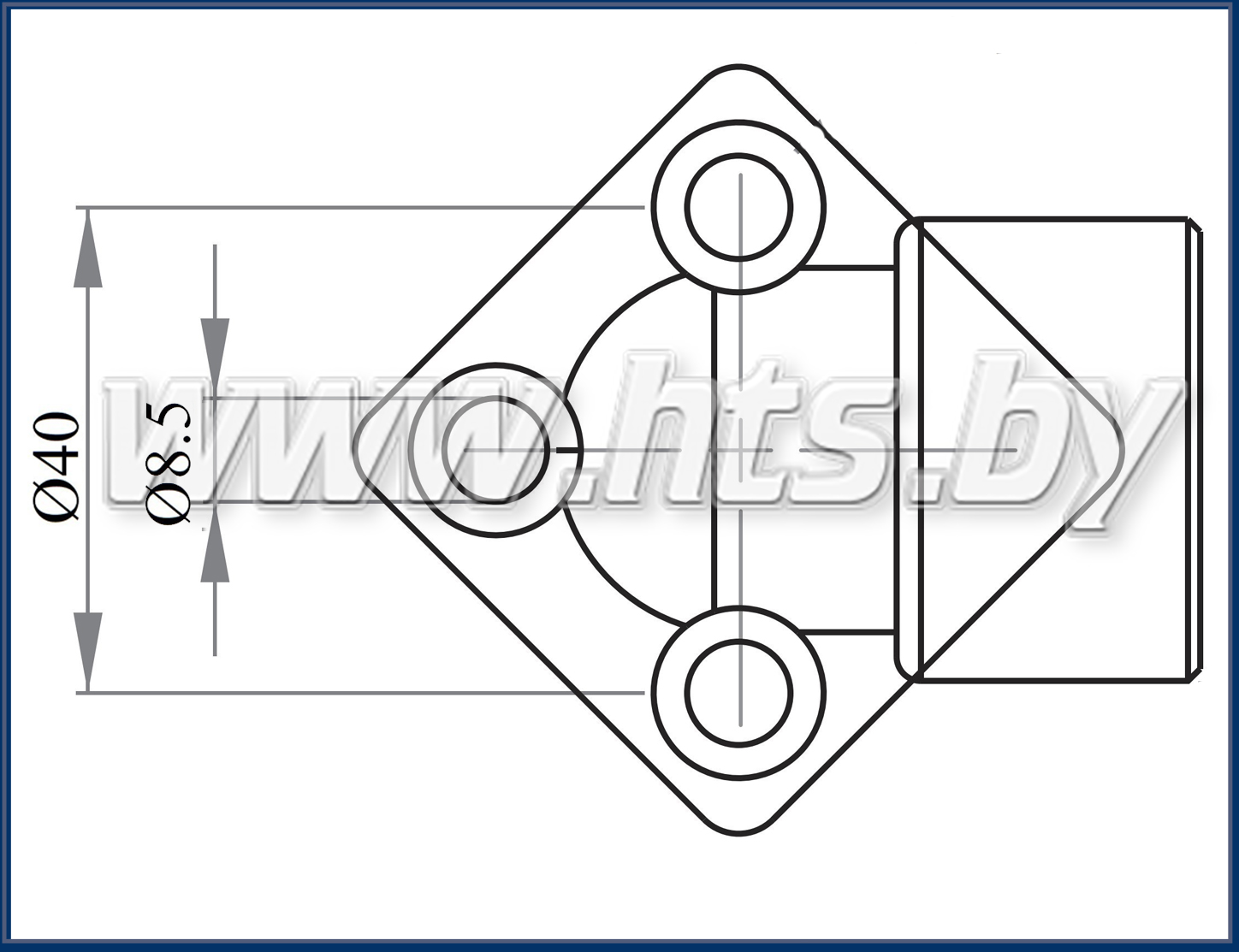 Фланец DRA 340 1/2 (М8) купить в ОДО ГидроТехСервис