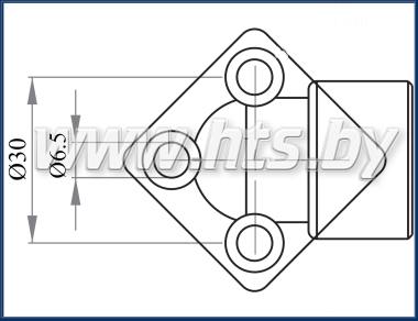 Фланец DRA 330 3/8 (М6) купить в ОДО ГидроТехСервис