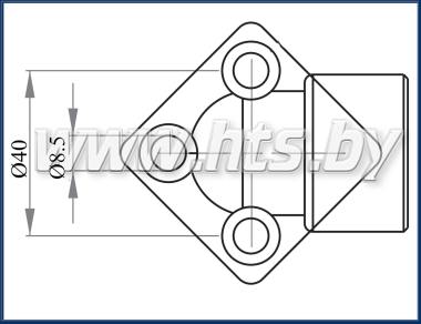 Фланец DRA 340 1/2 (М8) купить в ОДО ГидроТехСервис