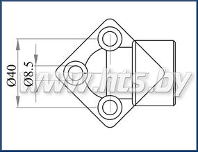 Изображение Фланец DRA 340 3/4