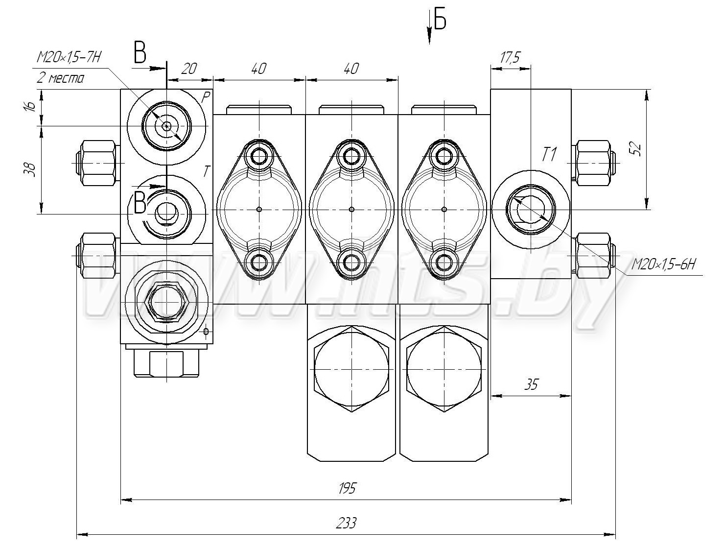 Гидрораспределитель МРС63 4/2 DB4.3G купить в Беларуси 