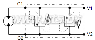 Клапан предохранительный DPROMP-R350320C для гидромоторов типа OMR, OMP (35 l/min) купить в Беларуси 