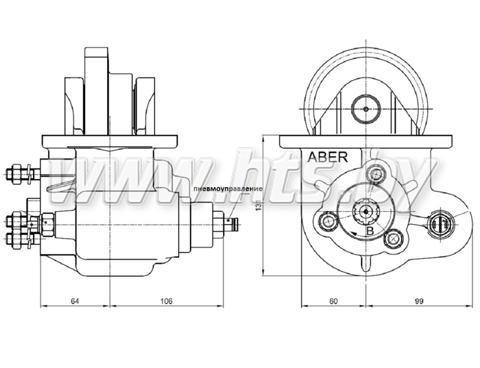 Коробка отбора мощности для КПП MAZ 236/238 UNI TF19001P ABER купить в Беларуси 